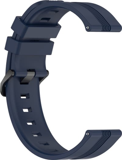 Siliconen bandje - geschikt voor Garmin Venu / Venu 2 Plus / Venu SQ / Venu SQ 2 - marineblauw