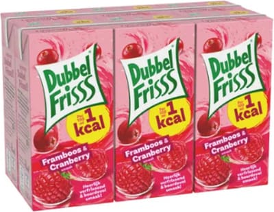 Dubbelfrisss Framboos Cranberry Pakje 5x 6-pack (200ml)