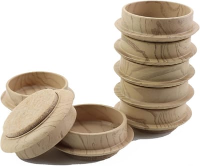 Vilt Vloercups voor Meubels - 8 Stuks 4.5cm Rond - Antislip Vloerbeschermers