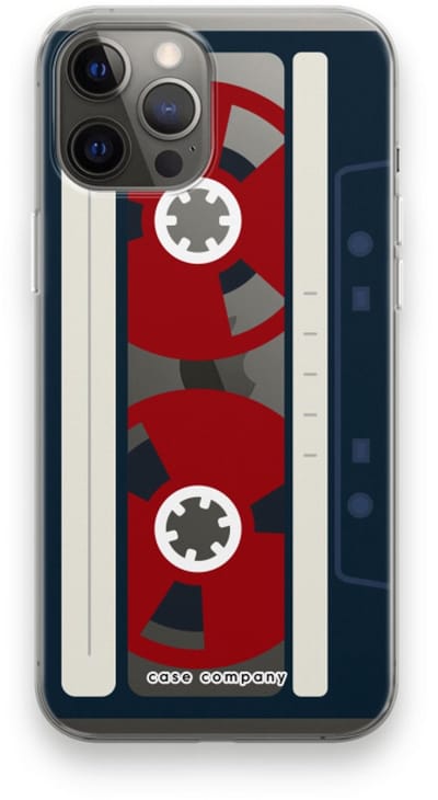 Case Company® - Hoesje geschikt voor iPhone 12 Pro Max hoesje - Here's your tape - Soft Cover Telefoonhoesje - Bescherming aan alle Kanten en Schermrand