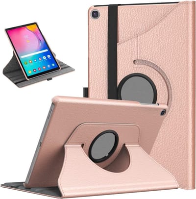 Hoesje Geschikt Voor Samsung Galaxy tab s6 lite 2024 hoes Rose Goud Draaibare Hoesje Case Cover tablethoes - Tab s6 lite hoes 2020 / 2022 360 Hoes bookcase