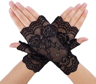 Vingerloze Handschoenen Elegant - Kanten Handschoenen - Party Accessoire - Bruiloft - Cosplay - Afmetingen 18x8 cm