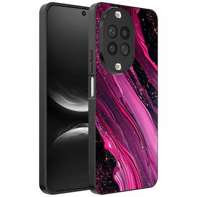 Geschikt voor Huawei Nova 14 Telefoonhoesje met marmer opdruk - TPU backcover case marble design - Paars Roze - Smartphonica geschikt voor Huawei Nova 14