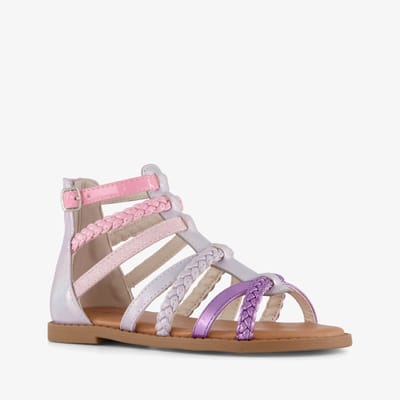 Blue Box meisjes sandalen metallic roze paars - Maat 24
