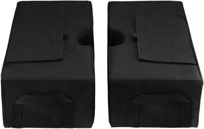 Zandzak Basis - Gewichtstas Schuur - Stabiliteit Buiten - Dubbele Nylon Draden - 23 KG Capaciteit - Zwart