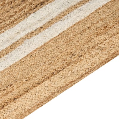 ELMALI - Laagpolig vloerkleed - Lichtbeige - 200 x 300 cm - Jute