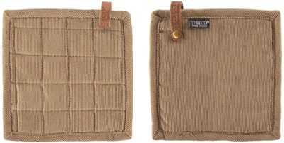 Tiseco Velmar Pannenlap - 2 Stuks - 20 x 20cm - Taupe