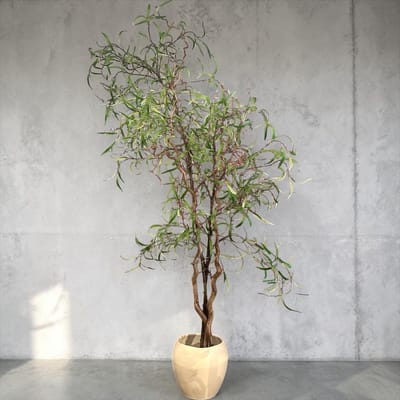 Seta Fiori - Kunstboom op echt hout gemaakt - AANBIEDING - 180cm hoog