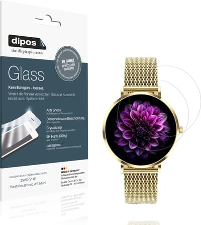 dipos – 2x Pantserfolie geschikt voor ZWOIVHE Bestelectronic A5 Mini | 9H Screenprotector