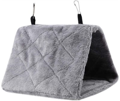 Dailygoods- Vogelnest Hangmat - Draagbaar - Zacht Vilten Gordijn - Winterspeelgoed - Comfortabel - Vermindert Stress - Vogelslaapplaats