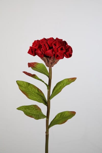 Viv! Home Luxuries Hanekam - zijden bloem - rood - 59cm