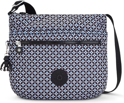 kipling Schoudertas Basic Print Arto Shoulderbag Blackish Tile Veelkleurig