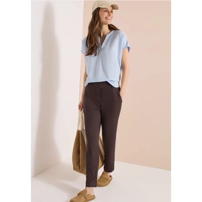Mid Waist Slim Legs broek in casual fit