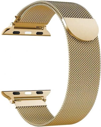Milanese band goud geschikt 1/2/3/4/5/6/7/8/9/10/SE voor Apple Watch 38/40/41 MM - magnetisch