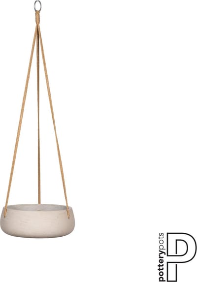 Pottery Pots Hang Bloempot-Hang Plantenschaal Grey washed-Grijs D 24 cm H 9 cm