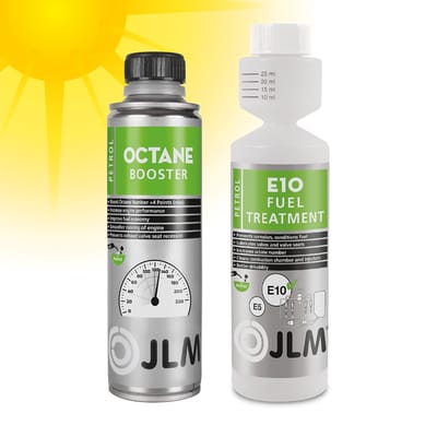 JLM Brandstof Optimalisatie Pakket - Brandstofadditief en Octaan Booster - Tegen Ethanolcorrosie en Reinigt - 2x 250ml