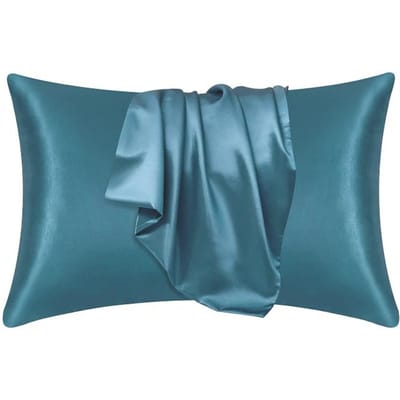 Taie d'oreiller 100 % soie, taie d'oreiller en satin soyeux, taie d'oreiller confortable, décoration d'intérieur. 51cmx76cm gray