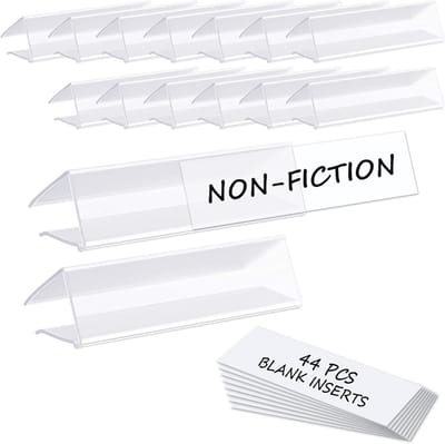 Labelhouders voor Planken - 44 Stuks 3 x 7/8 Inch - Ideaal voor Organisatie en Bescherming van Etiketten