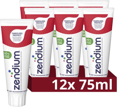 Zendium Tandpasta - Tandvlees Protect - 12 x 75 ml - Voordeelverpakking