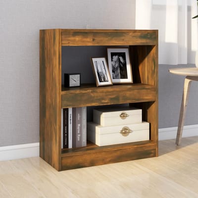 vidaXL - Boekenkast/kamerscherm - 60x30x72 - cm - gerookt - eikenkleurig