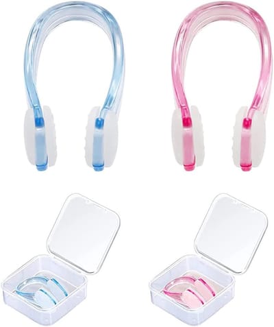 2 stuks neusclips voor kinderen, neusklem voor zwemmen, neusclip zwemmen, neusclips voor zwemmers, voor zwemmen beginners professionele zwemmers