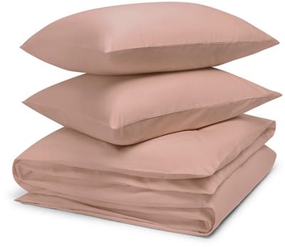 Yumeko dekbedovertrek katoensatijn cosmea roze 200x220 + 2/60x70 - Bio, eco & fairtrade