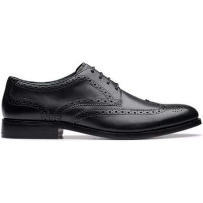 Clarks CraftJames Tip - heren veterschoen - Zwart - maat 40 (EU) 6.5 (UK)