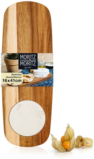 Moritz & Moritz houten plank acacia marmer wit