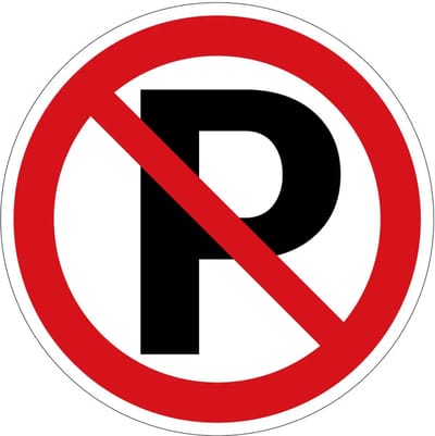 Parkeren verboden bord | gecoat dibond materiaal | 10 cm