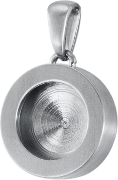 Quiges RVS Verwisselbare Mini Munt Ketting Hanger Houder Medaillon Schroefsysteem Zilverkleurig Mat