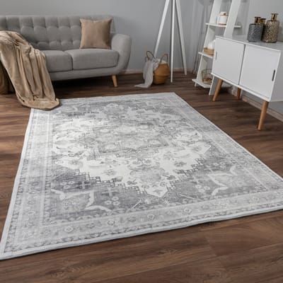Paco Home Vloerkleed Woonkamer Laagpolig Oosters Patroon Ornamenten Zacht Vintage 60x100 cm