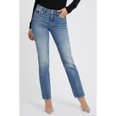 GUESS  Eco 1981 Straight The Warrior Size: W24L32 | Straight Outlet | Dames | Blauw