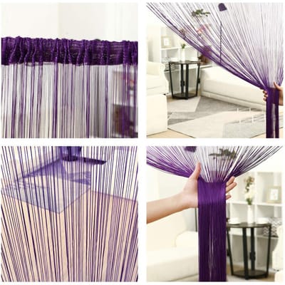 Unyqoos® Draadgordijn Met Kwastjes Voor Deur, Raam En Feestdecoratie In Diverse Kleuren