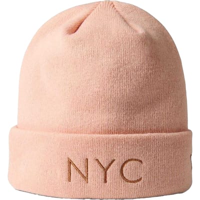 New Era Casual muts met NYC-lettering voor volwassenen (Roze)