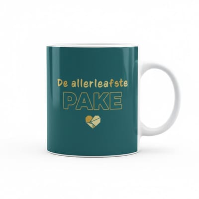 De Allerliefste Pake Keramische Mok 330 ml – Liefdevol Cadeau voor Opa Koffie- en Theemok