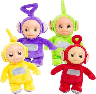 Set van 4 Zachte Pluche Knuffels, 26cm, Spelende Figuren