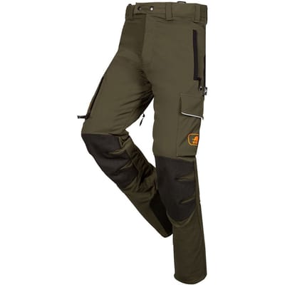 SIP Protection Arborist Kettingzaagbroek, klasse 1 type A - Kaki Groen/Zwart - S