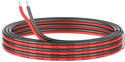 Siliconen elektrische draad - Flexibele kabel - Elektrische projecten - Hoge temperatuur bestendig - 10 meter - Rood Zwart