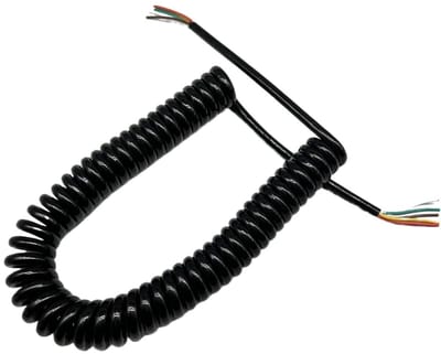 spiraalkabel 7/24v - zonder plug – 4.5 meter - aanhanger kabel