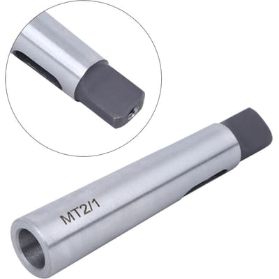 Taper Reducer Adapter Boorhuls Zilver Hoge Hardheid Slijtvastheid MT2 naar MT1