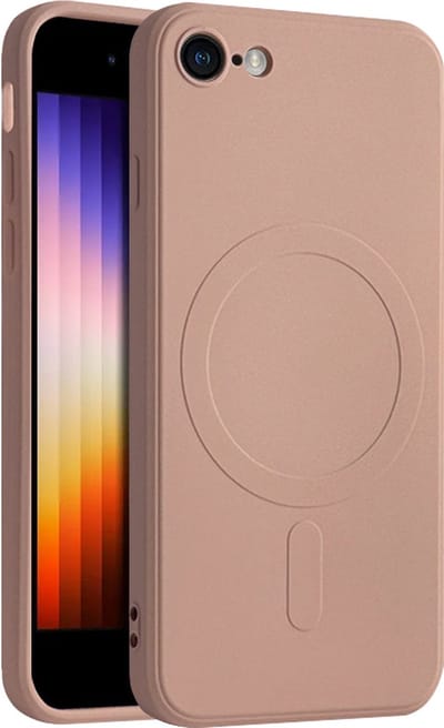 Casify Siliconen Hoesje geschikt voor MagSafe iPhone SE (2022 / 2020) / 8 Hoesje - Roze