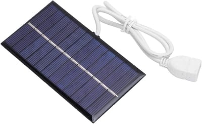 Zonnecel Paneel - Draagbare Lader - Energie Opwekken - Hoog Rendement - 13 x 9 cm - Zwart