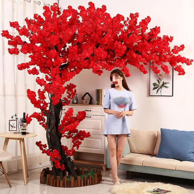 Kunstkersenbloesemboom - Decoratieve boom - Binnen decoreren - Levensechte bloesems - Grote simulatie - Roze