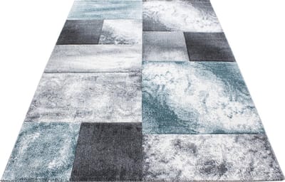 Modern laagpolig vloerkleed Hawaii - blauw 1710 - 120x170 cm