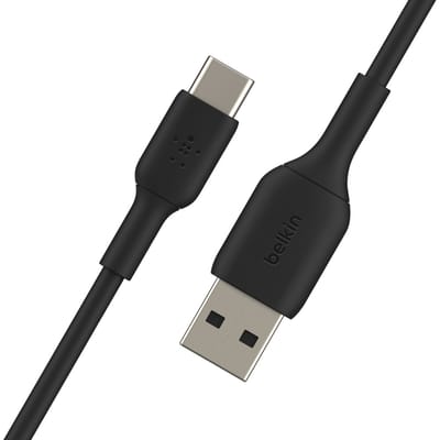 Belkin BOOST↑CHARGE - USB-A naar USB-C Kabel - 0,15 Meter - 12W - Zwart