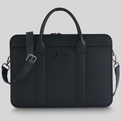 OGO Business - Laptoptas - Zwart - Ritssluiting - Afneembare schouderriem
