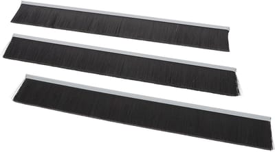 Brievenbus Borstelstrips - Tochtborstel Brievenbus - Tocht en Waterdicht - Nylon Borstel Materiaal - 25x3.2x0.5cm - Zwart