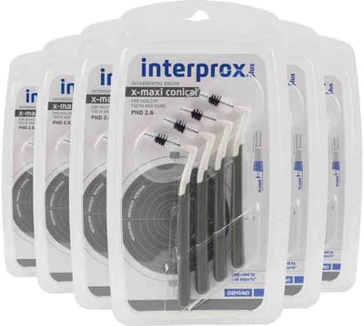 3x Interprox Ragers Plus X-Maxi Conical Grijs PHD 2.6 4 stuks