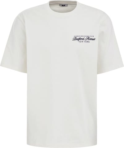 WE Fashion Heren relaxed fit T-shirt met print