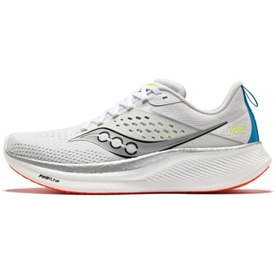 Saucony Ride 17 White Vizi Heren Sneakers S20924-218 41 gray